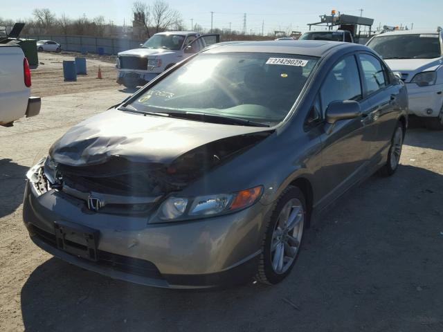 2HGFA55537H702278 - 2007 HONDA CIVIC SI SILVER photo 2