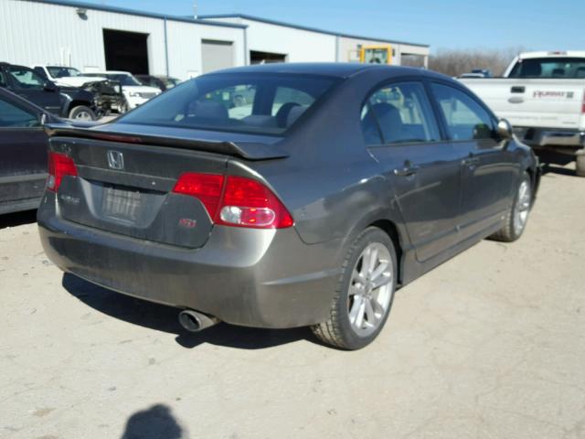 2HGFA55537H702278 - 2007 HONDA CIVIC SI SILVER photo 4