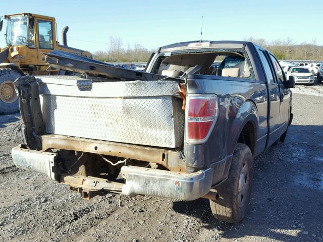 1FTRX14W79KB84734 - 2009 FORD F150 SUPER GRAY photo 4