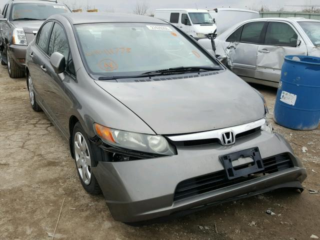 1HGFA16536L111778 - 2006 HONDA CIVIC LX GRAY photo 1