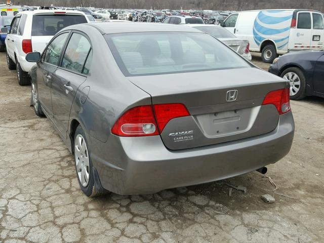 1HGFA16536L111778 - 2006 HONDA CIVIC LX GRAY photo 3