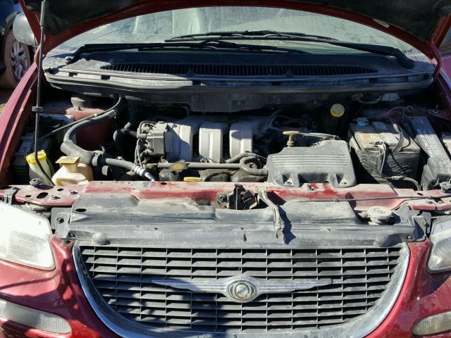 1C4GP64L0XB555532 - 1999 CHRYSLER TOWN & COU MAROON photo 7