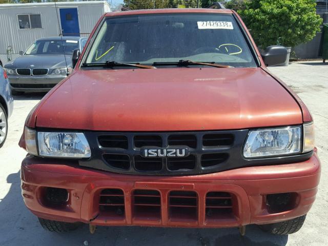 4S2DM58W3Y4337685 - 2000 ISUZU RODEO S RED photo 10