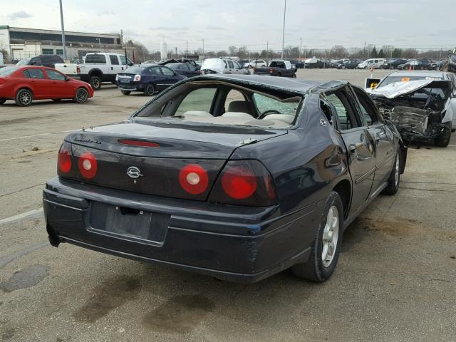 2G1WH52K749286383 - 2004 CHEVROLET IMPALA LS BLACK photo 4