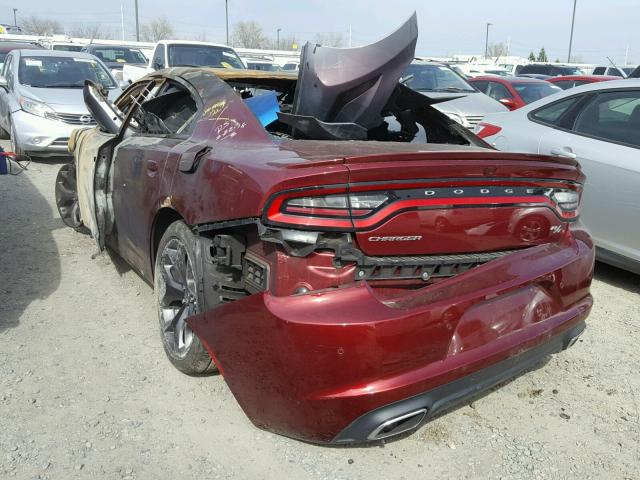 2C3CDXCT3JH209783 - 2018 DODGE CHARGER R/ RED photo 3