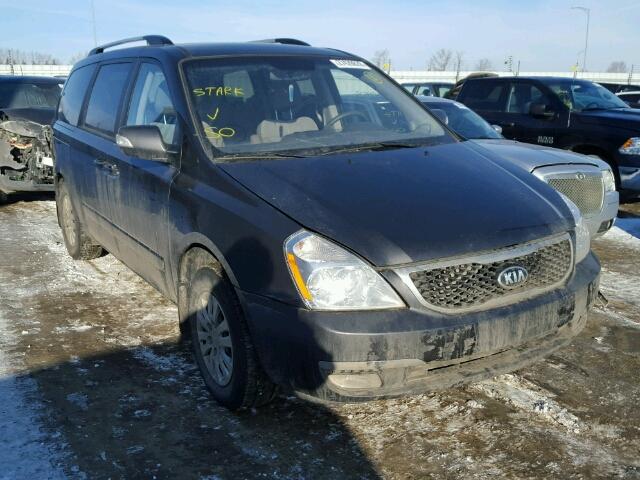 KNDMG4C78E6592524 - 2014 KIA SEDONA LX GRAY photo 1