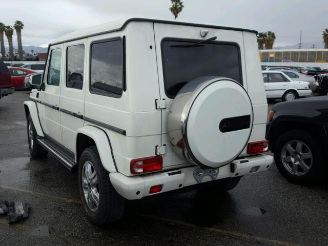 WDCYR37E19X178509 - 2009 MERCEDES-BENZ G 550 WHITE photo 3