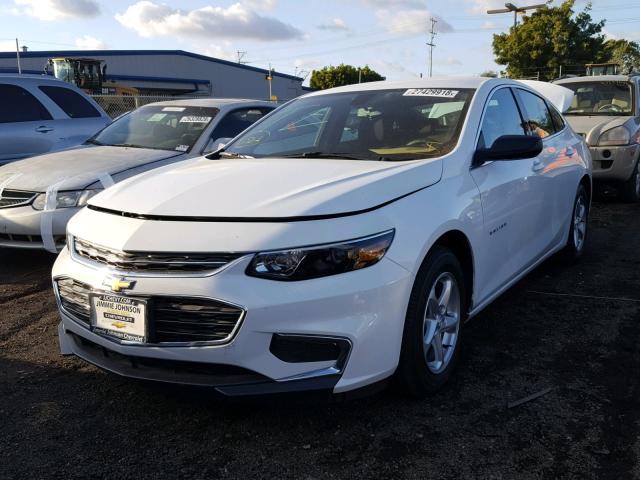 1G1ZB5ST0HF285435 - 2017 CHEVROLET MALIBU LS WHITE photo 2