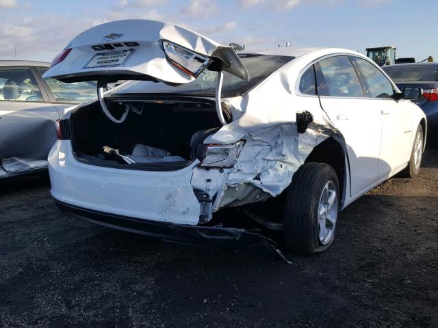 1G1ZB5ST0HF285435 - 2017 CHEVROLET MALIBU LS WHITE photo 4