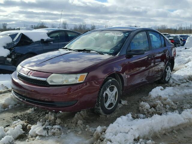 1G8AG52F73Z155329 - 2003 SATURN ION LEVEL MAROON photo 2
