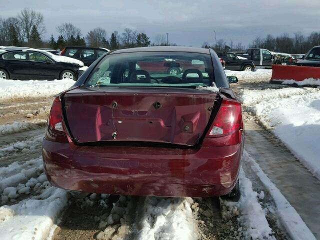 1G8AG52F73Z155329 - 2003 SATURN ION LEVEL MAROON photo 9