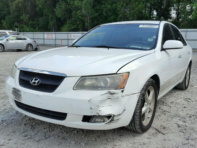 5NPEU46F96H124941 - 2006 HYUNDAI SONATA GLS WHITE photo 2