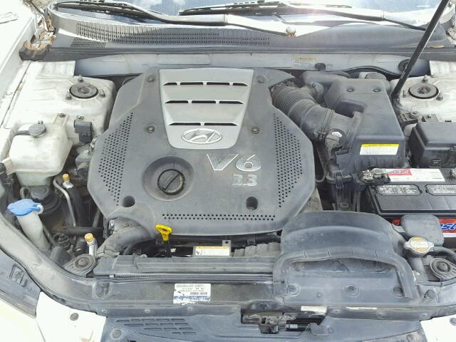 5NPEU46F96H124941 - 2006 HYUNDAI SONATA GLS WHITE photo 7