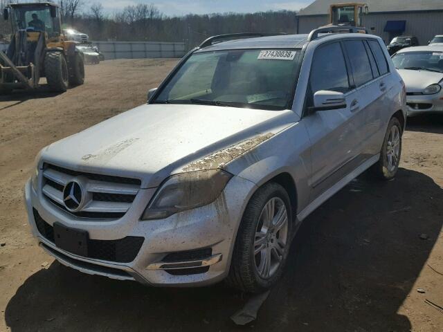 WDCGG8JBXDG025682 - 2013 MERCEDES-BENZ GLK 350 4M GRAY photo 2