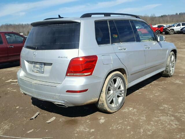 WDCGG8JBXDG025682 - 2013 MERCEDES-BENZ GLK 350 4M GRAY photo 4