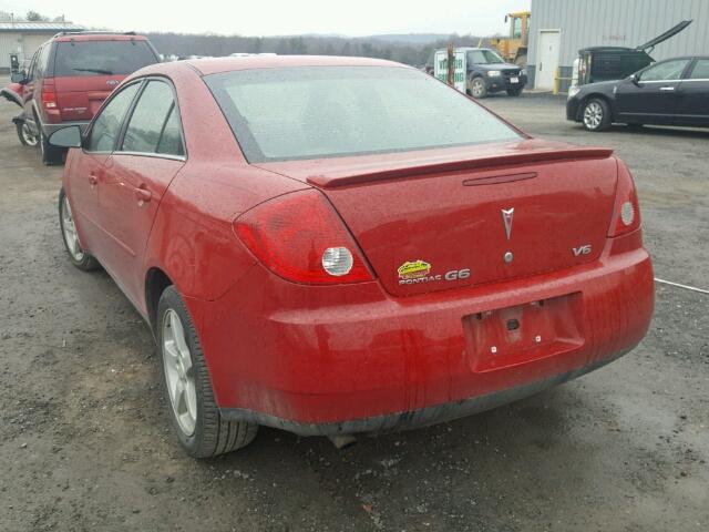 1G2ZG58N974100640 - 2007 PONTIAC G6 BASE RED photo 3