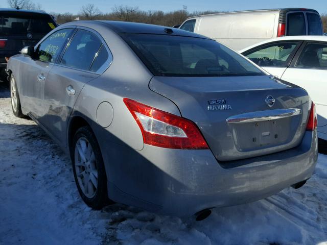 1N4AA51E89C822782 - 2009 NISSAN MAXIMA S SILVER photo 3