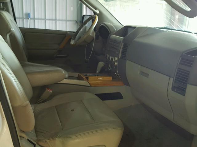 5N3AA08C25N801235 - 2005 INFINITI QX56 WHITE photo 5