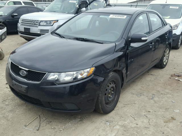 KNAFU4A27A5124337 - 2010 KIA FORTE EX BLACK photo 2