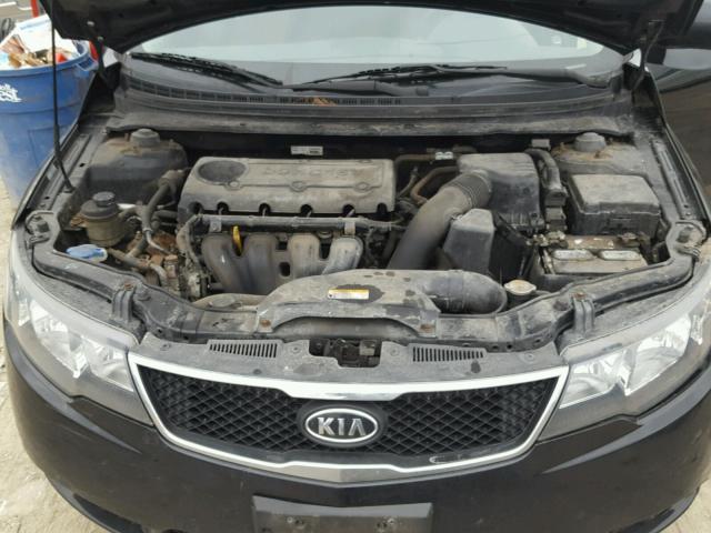 KNAFU4A27A5124337 - 2010 KIA FORTE EX BLACK photo 7