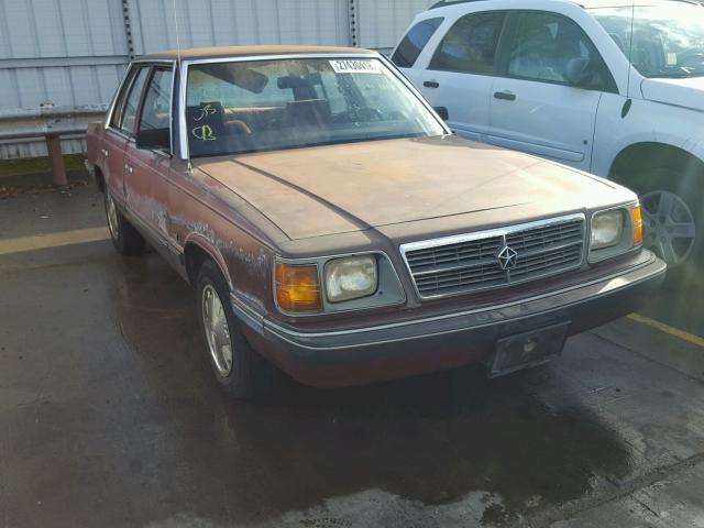 1B3BD46D1JC205276 - 1988 DODGE ARIES LE MAROON photo 1