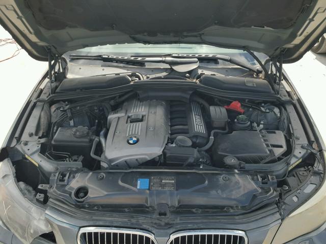 WBANE53537CY06836 - 2007 BMW 525 I GRAY photo 7