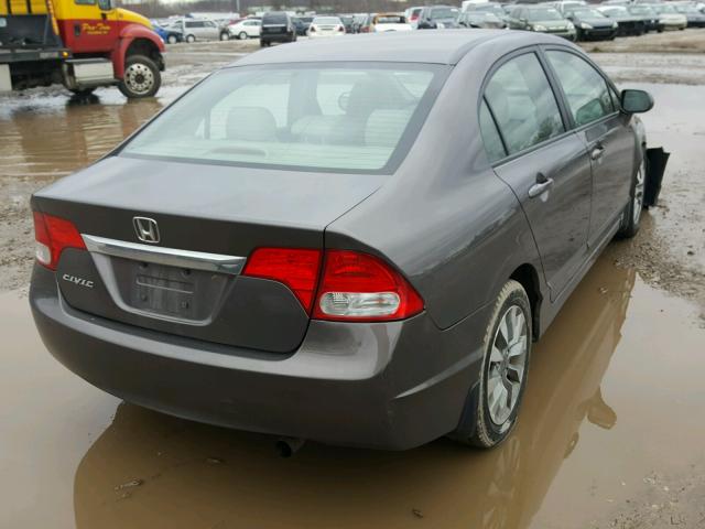 19XFA16919E033029 - 2009 HONDA CIVIC EXL GRAY photo 4