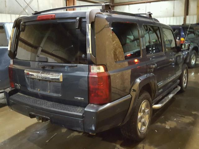 1J8HG68228C152954 - 2008 JEEP COMMANDER BLUE photo 4