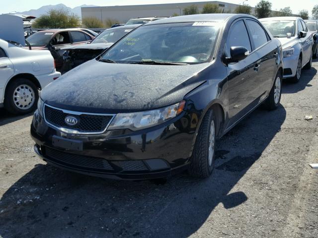 KNAFU4A26A5067290 - 2010 KIA FORTE EX BLACK photo 2