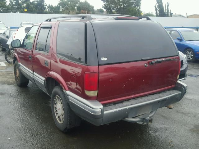 1GKDT13W9V2521829 - 1997 GMC JIMMY RED photo 3