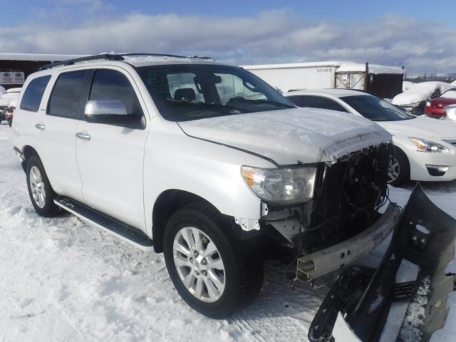 5TDBY67A98S007556 - 2008 TOYOTA SEQUOIA PL WHITE photo 1