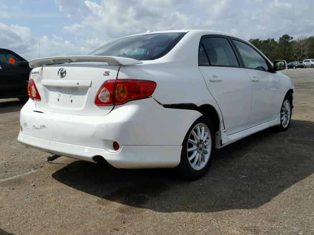 1NXBU40EX9Z144088 - 2009 TOYOTA COROLLA BA WHITE photo 4