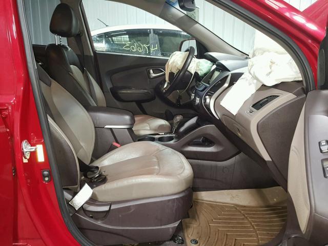 KM8JUCAC2CU543538 - 2012 HYUNDAI TUCSON GLS RED photo 5