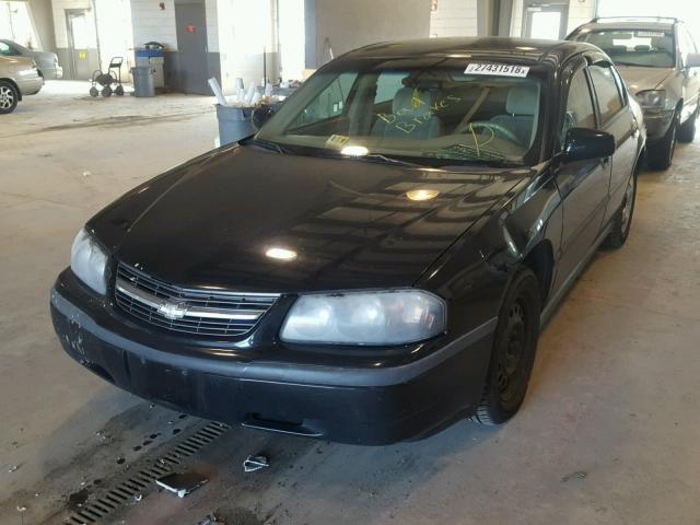 2G1WF55E659254005 - 2005 CHEVROLET IMPALA BLACK photo 2