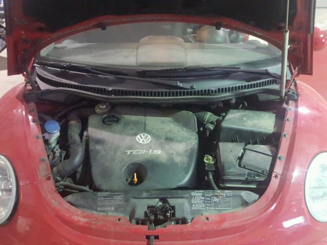 3VWCP21C73M402321 - 2003 VOLKSWAGEN NEW BEETLE 红色 照片 7