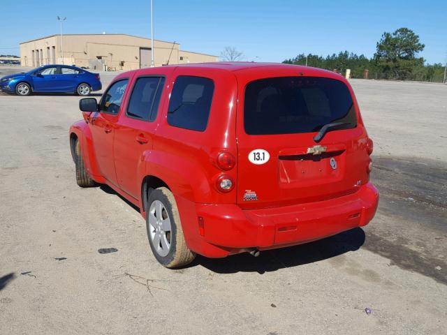 3GNDA13D78S640821 - 2008 CHEVROLET HHR LS RED photo 3