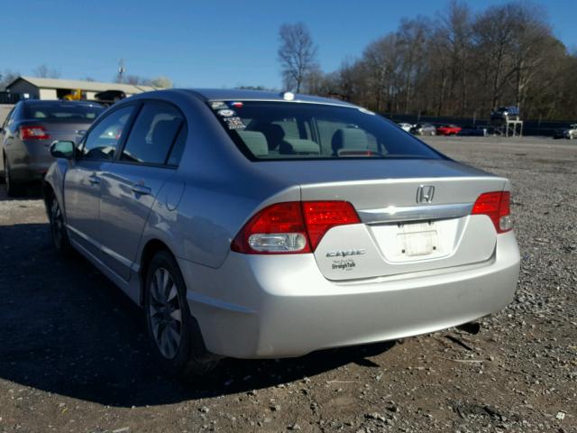 19XFA16839E004204 - 2009 HONDA CIVIC EX SILVER photo 3