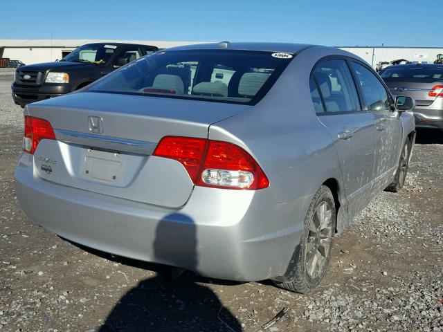 19XFA16839E004204 - 2009 HONDA CIVIC EX SILVER photo 4