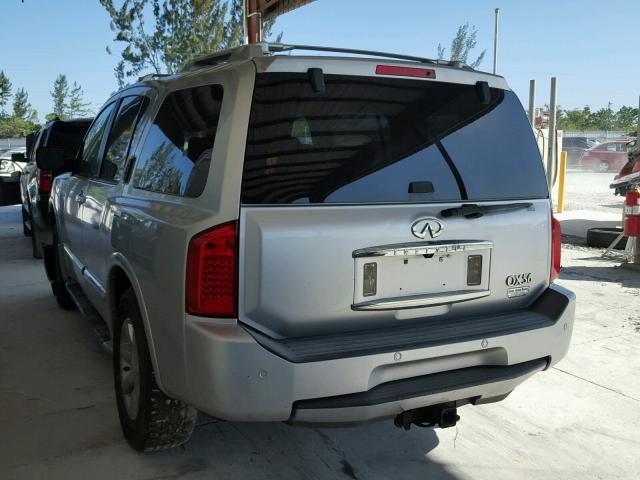 5N3AA08C65N801612 - 2005 INFINITI QX56 GRAY photo 3