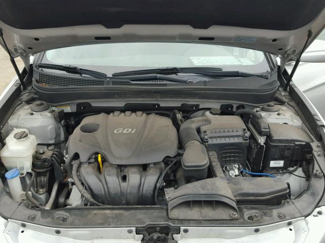 5NPEB4AC0DH630206 - 2013 HYUNDAI SONATA GLS SILVER photo 7