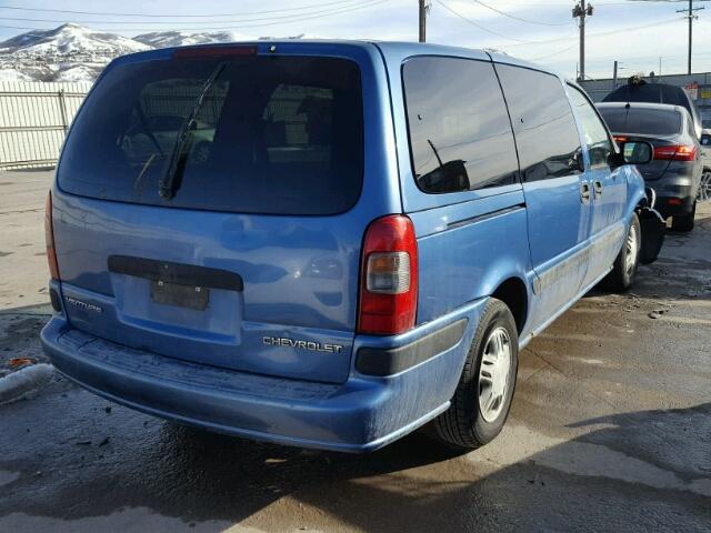 1GNDX03E4YD220256 - 2000 CHEVROLET VENTURE BLUE photo 4