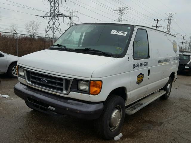 1FTNE24W37DA49083 - 2007 FORD ECONOLINE WHITE photo 2