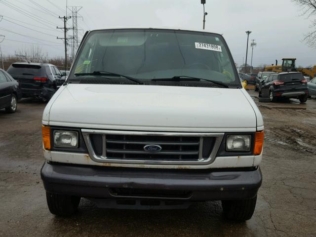 1FTNE24W37DA49083 - 2007 FORD ECONOLINE WHITE photo 9