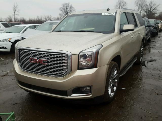 1GKS2GKC2FR154317 - 2015 GMC YUKON XL K GOLD photo 2