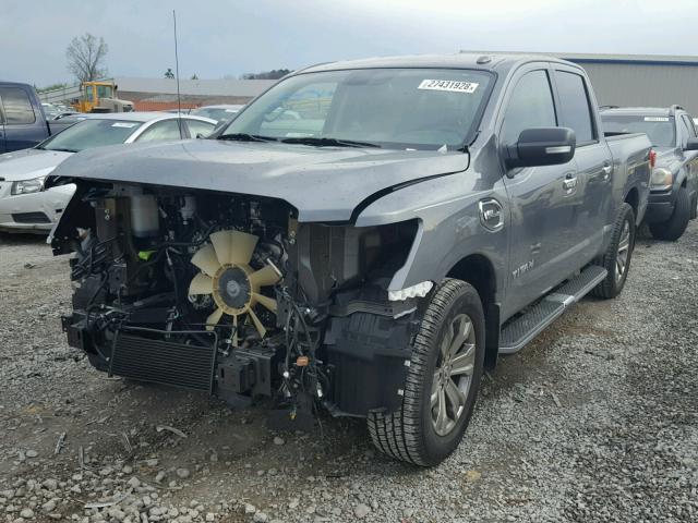 1N6AA1E63HN532049 - 2017 NISSAN TITAN SV GRAY photo 2