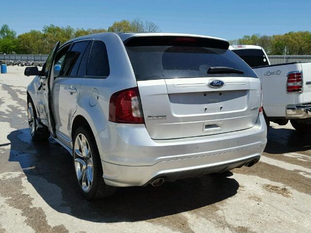 2FMDK3AK5DBA08835 - 2013 FORD EDGE SPORT SILVER photo 3