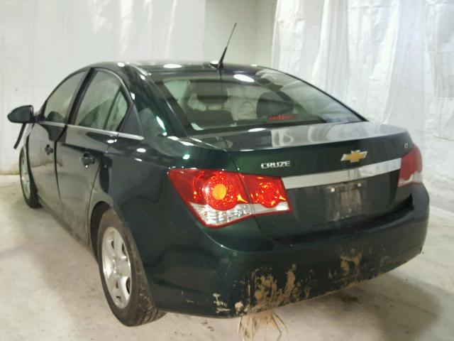 1G1PC5SB4E7247952 - 2014 CHEVROLET CRUZE LT GREEN photo 3