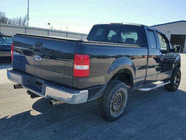 1FTPX145X5NB06343 - 2005 FORD F150 BLACK photo 4