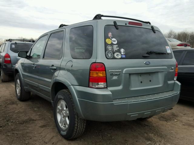 1FMYU04196KA38779 - 2006 FORD ESCAPE LIM GREEN photo 3