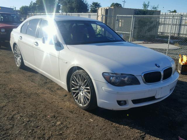 WBAHL83598DT12660 - 2008 BMW 750 WHITE photo 1